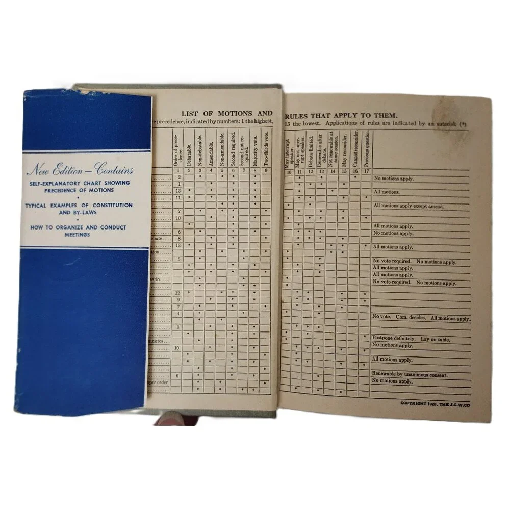 Cushing's Manual of Parliamentary Practice 1935 HC by Cushing & Bolles